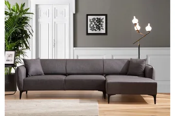 Rossland Divansofa 3-seters - Mørkegrå - Møbler - Sofaer - Hjørnesofaer - Hjørnesofa med divan