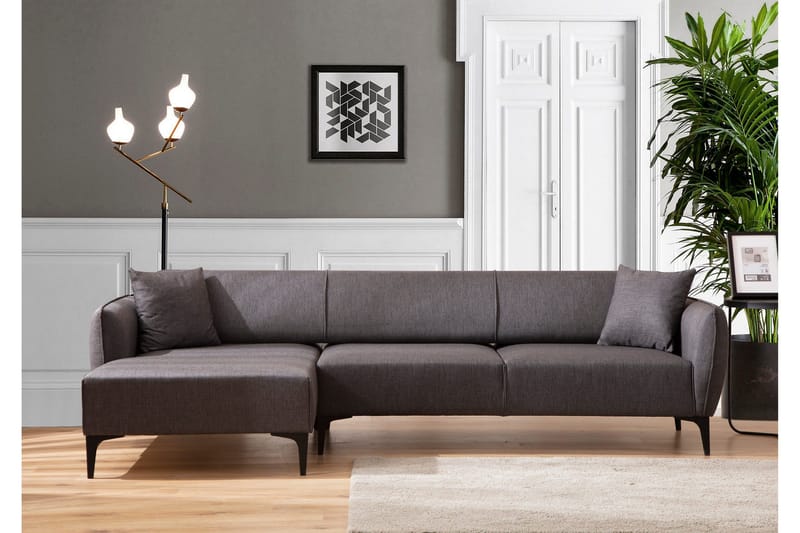 Rossland Divansofa 3-seters - Mørkegrå - Møbler - Sofaer - Hjørnesofaer - Hjørnesofa med divan