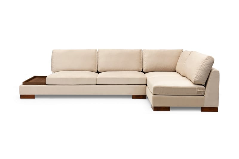 Sofa med Sjeselong Nathalie Høyre - Beige/Natur - Hjørnesofaer