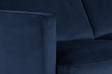 Teodin Hjørnesofa Fløyel - Blå - Møbler - Sofaer - Hjørnesofaer