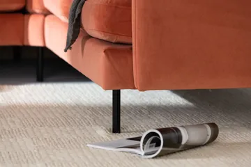 Teodin Hjørnesofa Fløyel - Rosa - Møbler - Sofaer - Hjørnesofaer