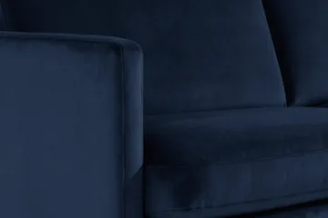 Teodin Hjørnesofa Large Fløyel - Blå - Møbler - Sofaer - Hjørnesofaer