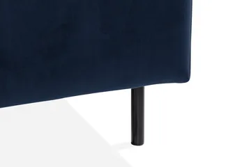 Teodin Hjørnesofa Large Fløyel - Blå - Møbler - Sofaer - Hjørnesofaer