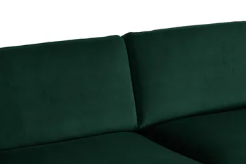 Teodin Hjørnesofa Large Fløyel - Grønn - Møbler - Sofaer - Hjørnesofaer