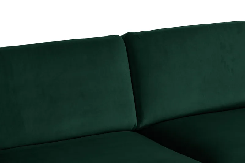 Teodin Hjørnesofa Large Fløyel - Grønn - Møbler - Sofaer - Hjørnesofaer