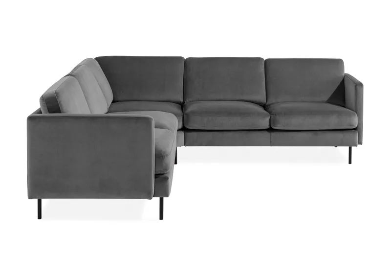 Teodin Hjørnesofa Large Fløyel, Lysegrå