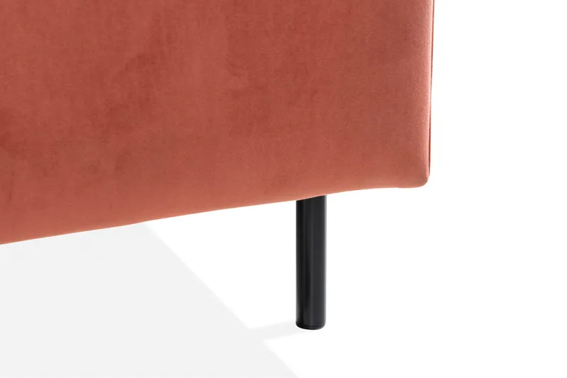 Teodin Hjørnesofa Large Fløyel - Rosa - Møbler - Sofaer - Hjørnesofaer