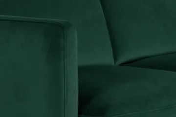 Teodin Hjørnesofa med Divan Høyre Fløyel - Grønn - Møbler - Sofaer - Hjørnesofaer - Hjørnesofa med divan