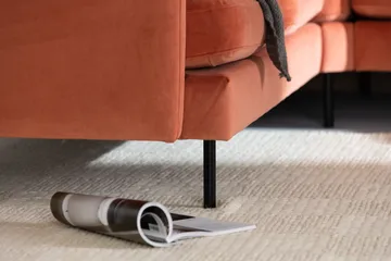 Teodin Hjørnesofa med Divan Høyre Fløyel - Rosa - Møbler - Sofaer - Hjørnesofaer - Hjørnesofa med divan