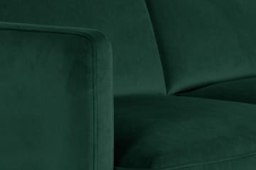 Teodin Hjørnesofa med Divan Venstre Fløyel - Grønn - Møbler - Sofaer - Hjørnesofaer - Hjørnesofa med divan