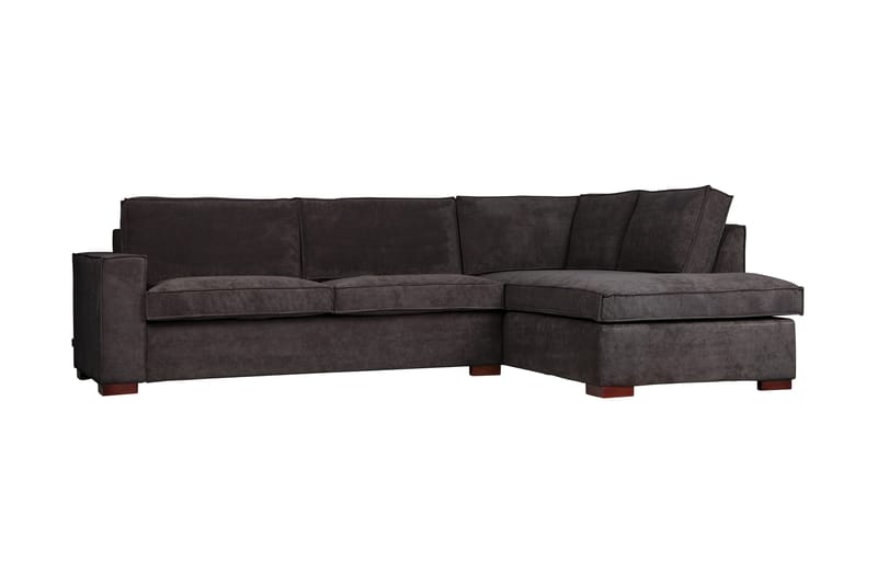 Tiahna Hjørnesofa Høyre - Mørkegrå - Møbler - Sofaer - Hjørnesofaer