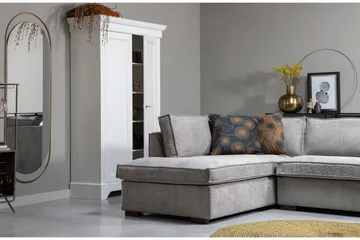 Tiahna Hjørnesofa Venstre - Grå - Møbler - Sofaer - Hjørnesofaer