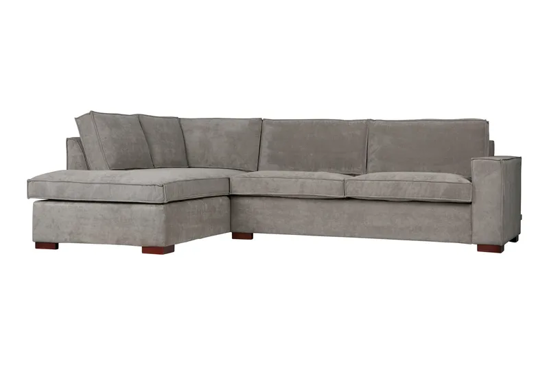 Tiahna Hjørnesofa Venstre - Grå - Møbler - Sofaer - Hjørnesofaer