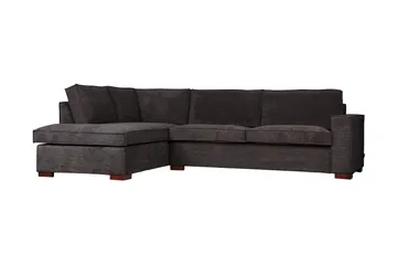 Tiahna Hjørnesofa Venstre - Mørkegrå - Møbler - Sofaer - Hjørnesofaer