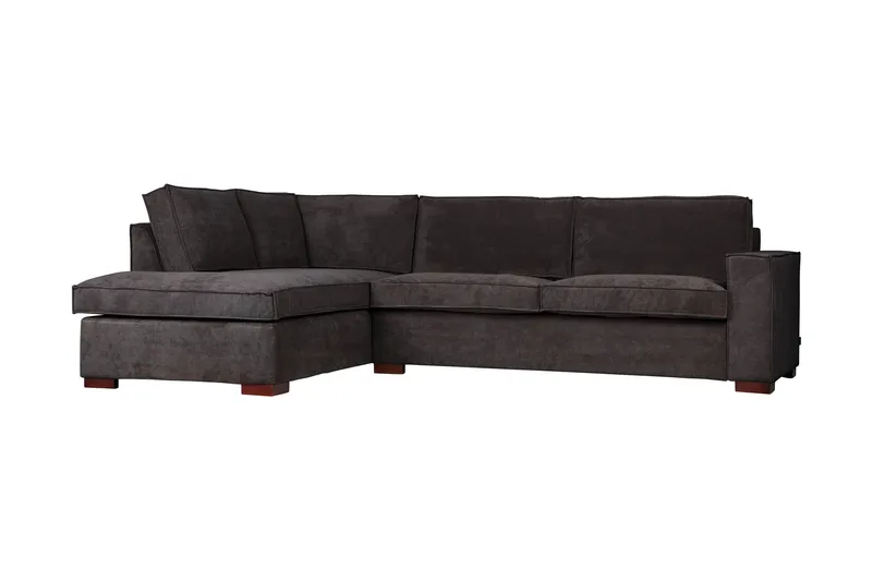 Tiahna Hjørnesofa Venstre - Mørkegrå - Møbler - Sofaer - Hjørnesofaer