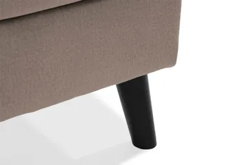 Trend 5-seters Høyrevendt L-formet Hjørnesofa med Divan i Fløyel - Brun - Møbler - Sofaer - Hjørnesofaer - Hjørnesofa med divan