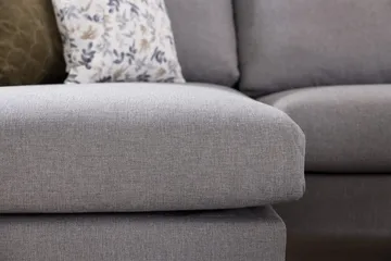 Trend 5-seters Høyrevendt U-formet Hjørnesofa med Divan i Stoff - Lysegrå - Møbler - Sofaer - Hjørnesofaer - Hjørnesofa med divan