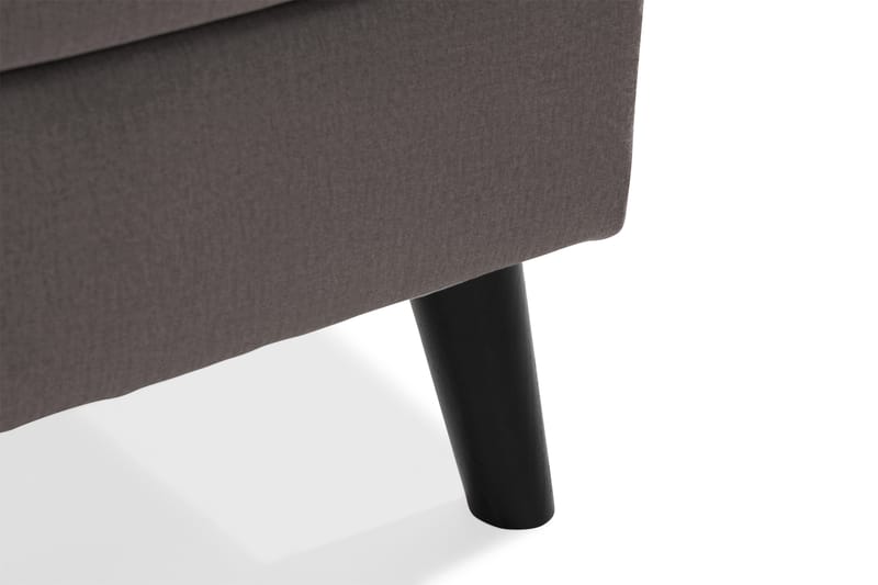 Trend 5-seters Venstrevendt U-formet Hjørnesofa med Divan i Fløyel - Mørkegrå - Møbler - Sofaer - Hjørnesofaer - Hjørnesofa med divan