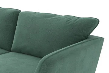 Trend Lyx 6-seters Vendbar L-formet Hjørnesofa i Fløyel - Mørkegrønn - Møbler - Sofaer - Hjørnesofaer