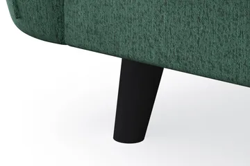 Trend Lyx 6-seters Vendbar L-formet Hjørnesofa i Fløyel - Mørkegrønn - Møbler - Sofaer - Hjørnesofaer