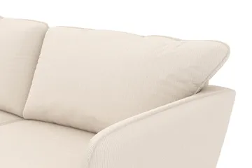 Trend Lyx 6-seters Vendbar L-formet Hjørnesofa i Manchester - Beige - Møbler - Sofaer - Hjørnesofaer