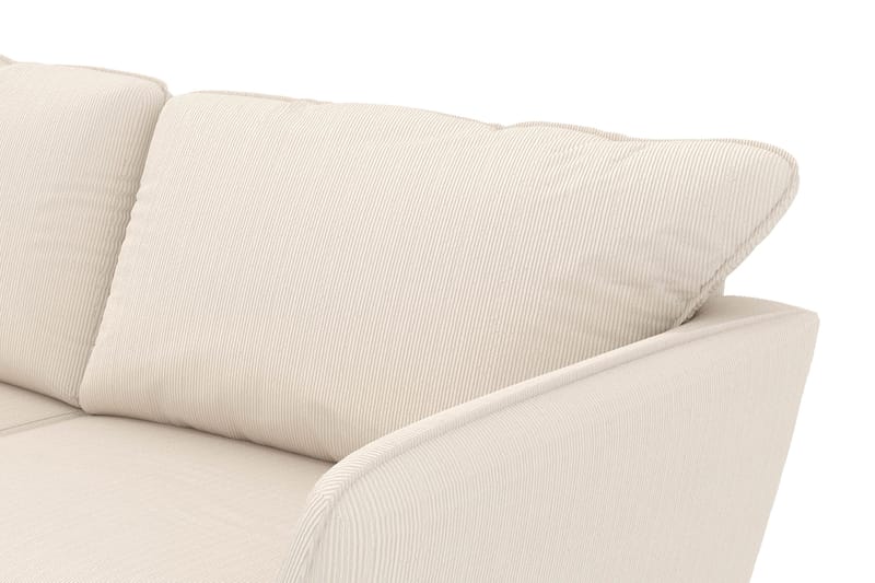 Trend Lyx 6-seters Vendbar L-formet Hjørnesofa i Manchester - Beige - Møbler - Sofaer - Hjørnesofaer