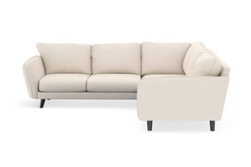 Trend Lyx 6-seters Vendbar L-formet Hjørnesofa i Manchester - Beige - Møbler - Sofaer - Hjørnesofaer