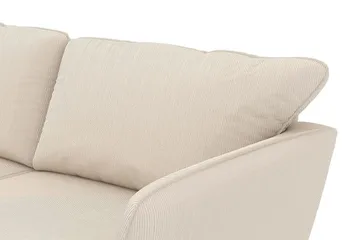 Trend Lyx 6-seters Vendbar L-formet Hjørnesofa i Manchester - Beige - Møbler - Sofaer - Hjørnesofaer