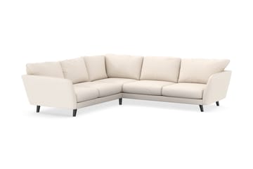 Trend Lyx 6-seters Vendbar L-formet Hjørnesofa i Manchester - Beige - Møbler - Sofaer - Hjørnesofaer