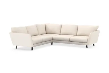Trend Lyx 6-seters Vendbar L-formet Hjørnesofa i Manchester - Beige - Møbler - Sofaer - Hjørnesofaer