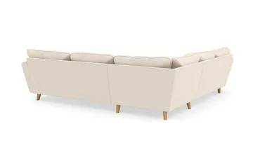 Trend Lyx 6-seters Vendbar L-formet Hjørnesofa i Manchester - Beige - Møbler - Sofaer - Hjørnesofaer