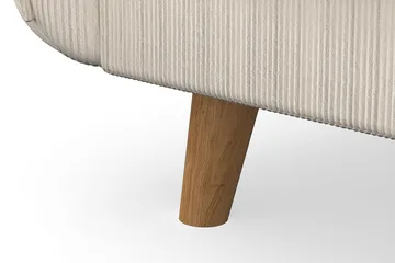 Trend Lyx 6-seters Vendbar L-formet Hjørnesofa i Manchester - Beige - Møbler - Sofaer - Hjørnesofaer