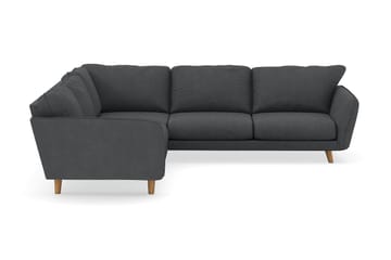 Trend Lyx 6-seters Vendbar L-formet Hjørnesofa i Manchester - Mørk grå - Møbler - Sofaer - Hjørnesofaer