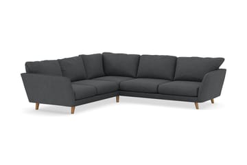 Trend Lyx 6-seters Vendbar L-formet Hjørnesofa i Manchester - Mørk grå - Møbler - Sofaer - Hjørnesofaer