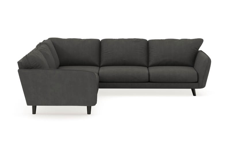 Trend Lyx 6-seters Vendbar L-formet Hjørnesofa i Manchester - Mørk grå - Møbler - Sofaer - Hjørnesofaer