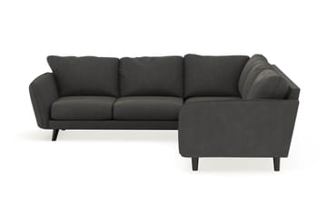 Trend Lyx 6-seters Vendbar L-formet Hjørnesofa i Manchester - Mørk grå - Møbler - Sofaer - Hjørnesofaer