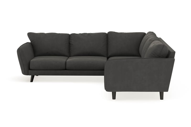 Trend Lyx 6-seters Vendbar L-formet Hjørnesofa i Manchester - Mørk grå - Møbler - Sofaer - Hjørnesofaer