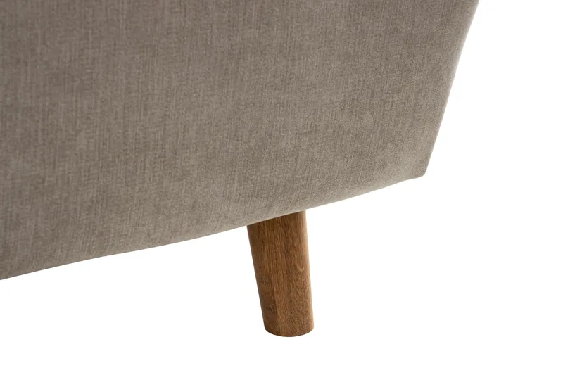 Trend Lyx 6-seters Vendbar L-formet Hjørnesofa i Stoff - Beige - Møbler - Sofaer - Hjørnesofaer