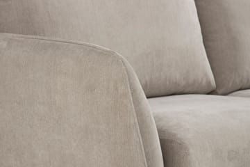 Trend Lyx 6-seters Vendbar L-formet Hjørnesofa i Stoff - Beige - Møbler - Sofaer - Hjørnesofaer