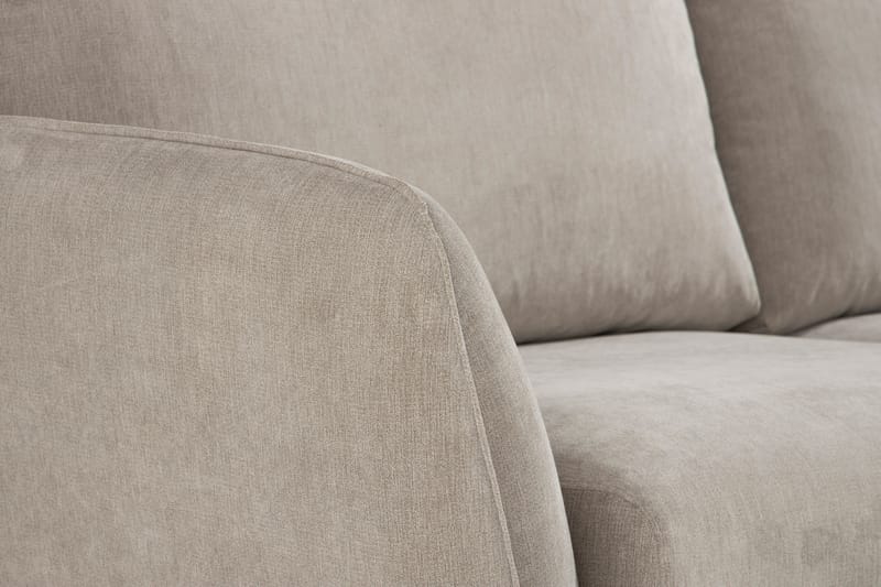 Trend Lyx 6-seters Vendbar L-formet Hjørnesofa i Stoff - Beige - Møbler - Sofaer - Hjørnesofaer