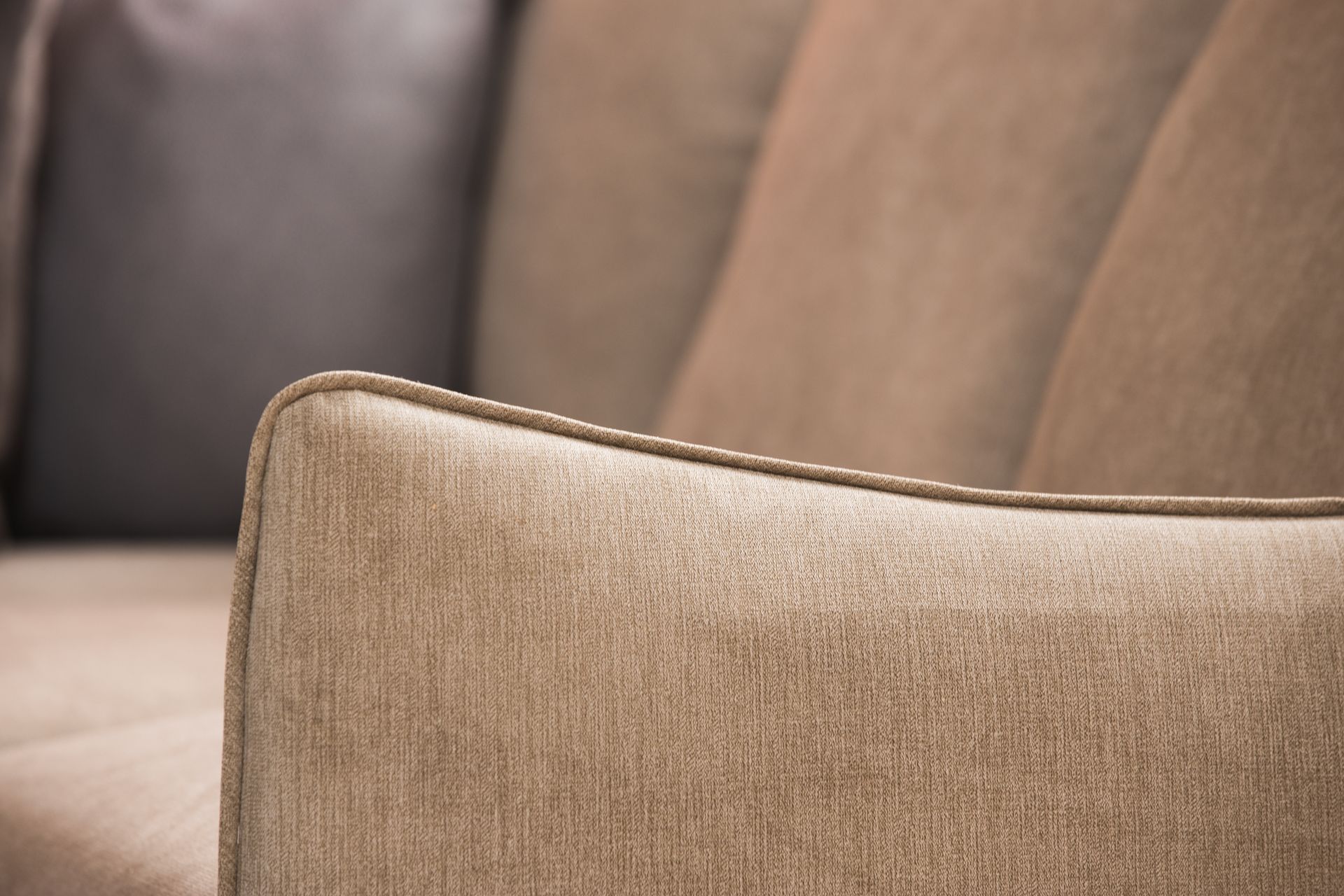 Trend Lyx 6-seters Vendbar L-formet Hjørnesofa i Stoff - Beige - Møbler - Sofaer - Hjørnesofaer