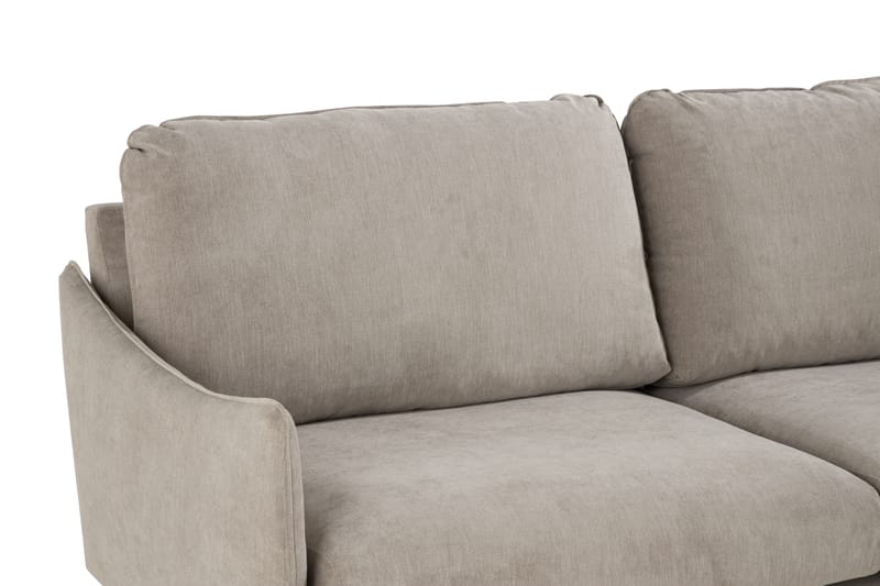 Trend Lyx 6-seters Vendbar L-formet Hjørnesofa i Stoff - Beige - Møbler - Sofaer - Hjørnesofaer