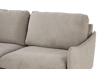Trend Lyx 6-seters Vendbar L-formet Hjørnesofa i Stoff - Beige - Møbler - Sofaer - Hjørnesofaer