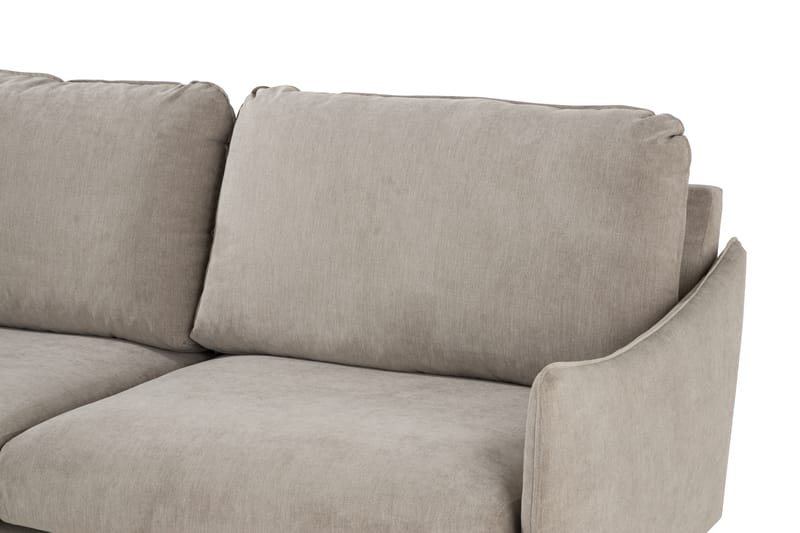 Trend Lyx 6-seters Vendbar L-formet Hjørnesofa i Stoff - Beige - Møbler - Sofaer - Hjørnesofaer