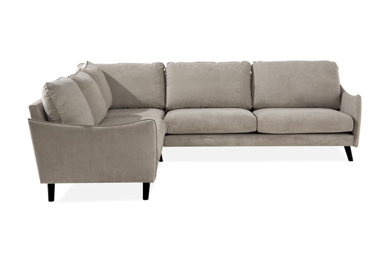 Trend Lyx 6-seters Vendbar L-formet Hjørnesofa i Stoff - Beige - Møbler - Sofaer - Hjørnesofaer