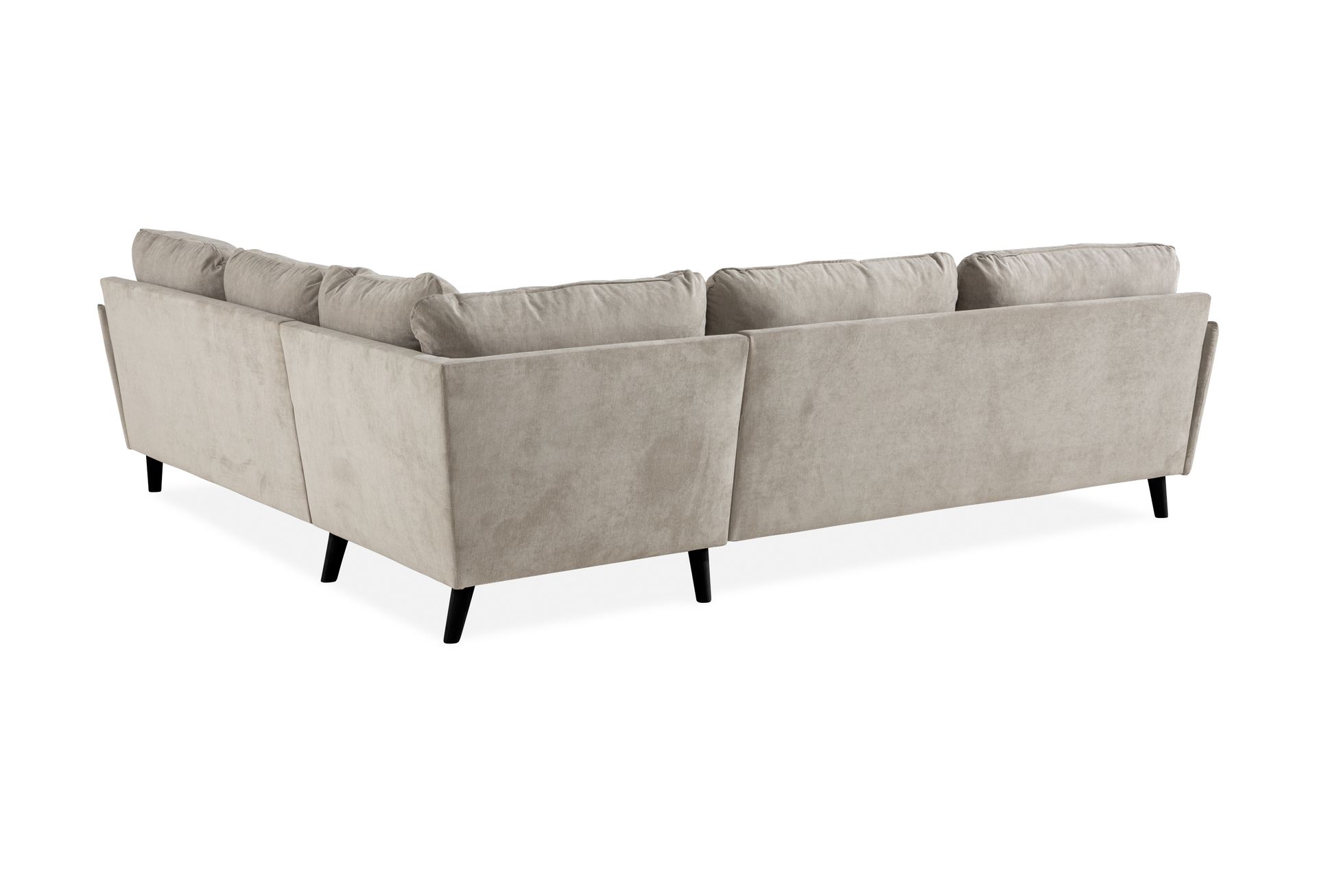 Trend Lyx 6-seters Vendbar L-formet Hjørnesofa i Stoff - Beige - Møbler - Sofaer - Hjørnesofaer