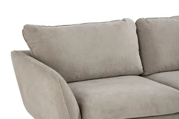 Trend Lyx 6-seters Vendbar L-formet Hjørnesofa i Stoff - Beige - Møbler - Sofaer - Hjørnesofaer
