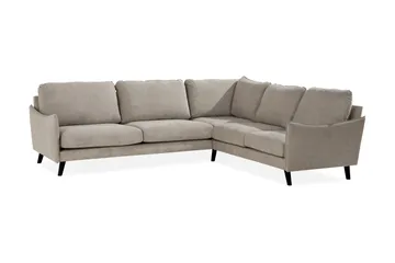 Trend Lyx 6-seters Vendbar L-formet Hjørnesofa i Stoff - Beige - Møbler - Sofaer - Hjørnesofaer