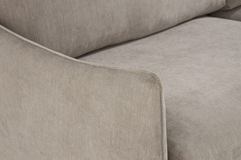 Trend Lyx 6-seters Vendbar L-formet Hjørnesofa i Stoff - Beige - Møbler - Sofaer - Hjørnesofaer