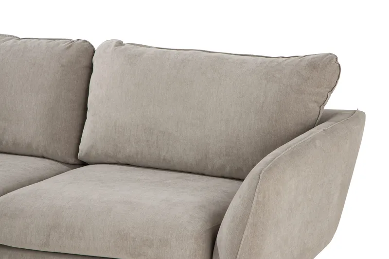 Trend Lyx 6-seters Vendbar L-formet Hjørnesofa i Stoff - Beige - Møbler - Sofaer - Hjørnesofaer